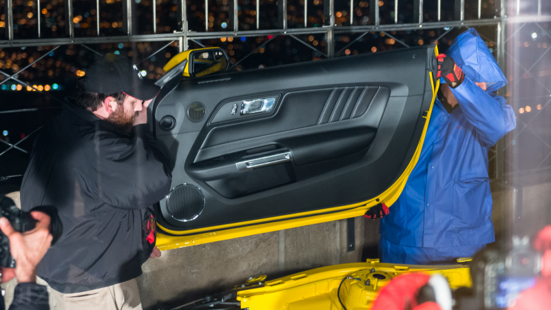 Illustration for article titled Ford Built A Mustang On Top Of The Empire State Building Last Night